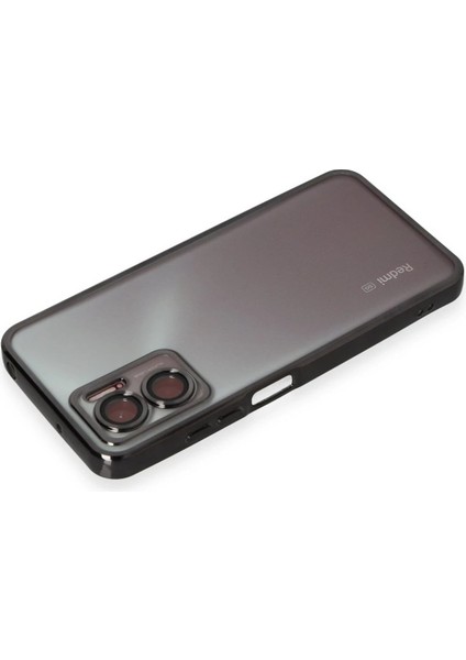 Xiaomi Redmi 10 5g Kılıf Lensli Silikon - SIYAH-(5796) - N209J809-M97209 modelleri