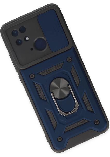 Xiaomi Redmi 10C Kılıf Pars Lens Yüzüklü Silikon - LACIVERT-(5796) - N394J278-M06394 modelleri