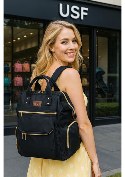 Bebek Bakım Çantası Lüx Anne Bebek Bakım Sırt Çantası