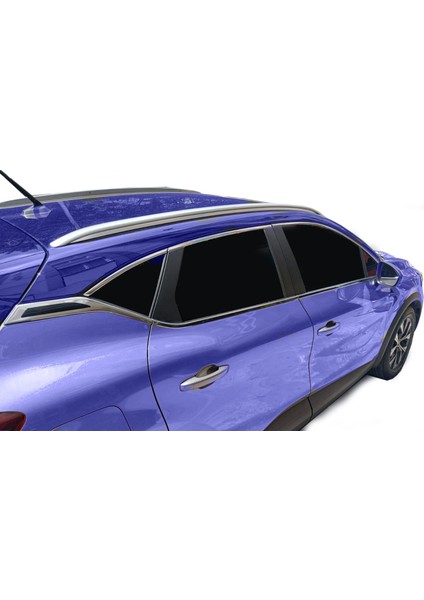 Renault Captur Joy & Touch Uyumlu Cam Çerçevesi Krom 18 Parça 2019 Ve Sonrası Modeller İçin