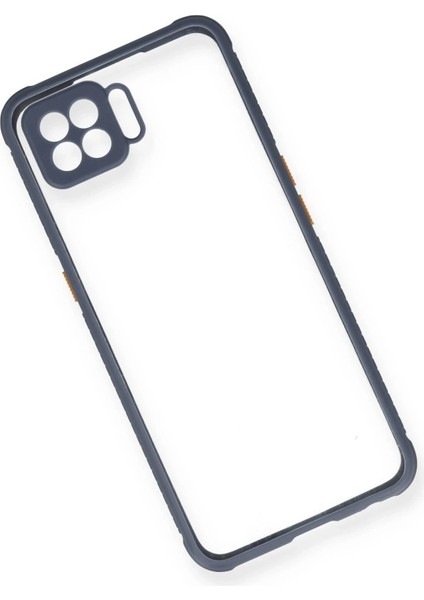 Oppo A73 Kılıf Miami Şeffaf Silikon - GRI-(5796) - N787J409-M47787 modelleri