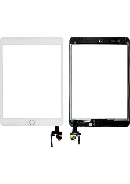 Uyumlu Ipad Mini 3 Touch ( Dokunmatik ) Beyaz ( Tuşsuz )