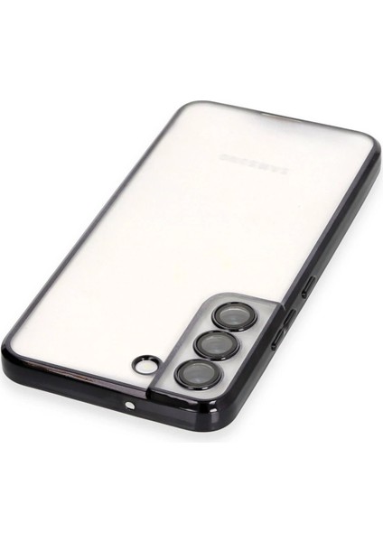 Samsung Galaxy S22 Kılıf Lensli Silikon - SIYAH-(5796) - N685J966-M26685 modelleri