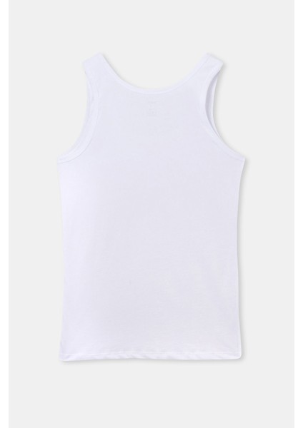 Erkek Geniş Yakalı %100 Pamuk 2'li Paket Atlet D1010 modelleri