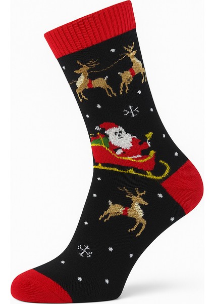 2’li Noel Temalı Yumuşak Havlu Çorap Seti – Kırmızı Uçlu fiyatları