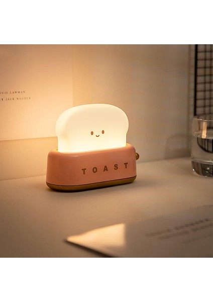 Şarjlı Tost Masa Lambası ve Gece Lambası, Hediyelik Masa Lambası Şarjlı Masa Lambası Bebek Odası