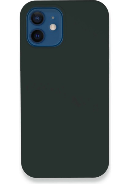 iPhone 12 Kılıf Lansman Legant Silikon - Koyu YEŞIL-(5796) - N109J502-M40109