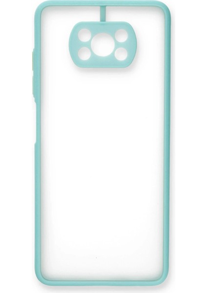 Xiaomi Pocophone X3 Kılıf Montreal Silikon Kapak - TURKUAZ-(5796) - N905J497-M59905