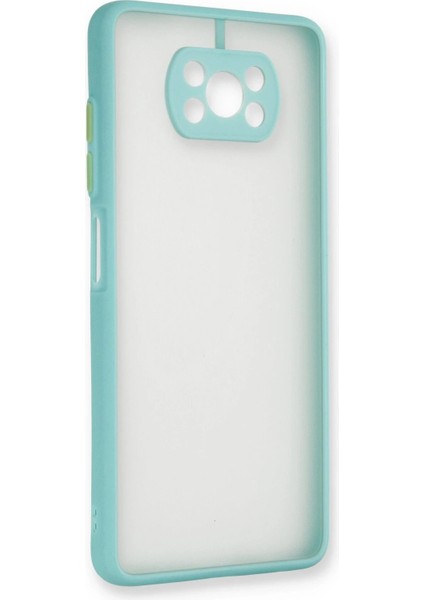 Xiaomi Pocophone X3 Kılıf Montreal Silikon Kapak - TURKUAZ-(5796) - N905J497-M59905 modelleri