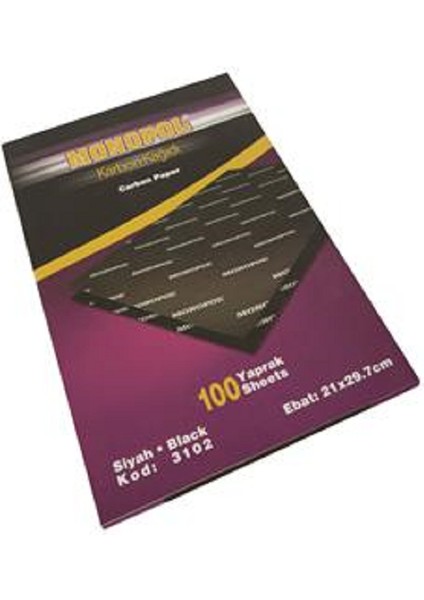 Karbon Kağıdı 100 Lü A4 Siyah 3102