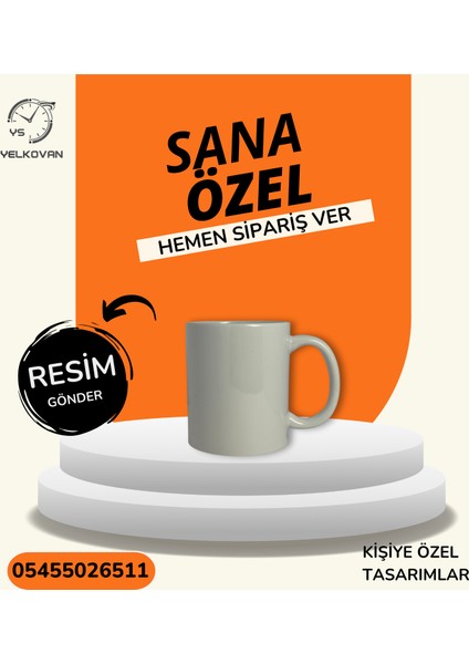 Zarif ve Minimal Porselen Bardak | Yelkovanstudio