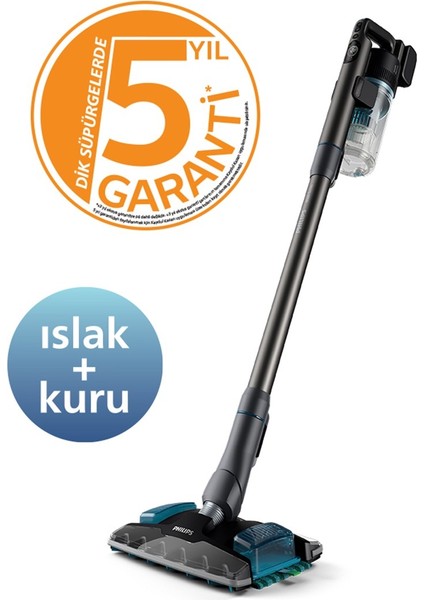 XC8053/01 8000 Serisi Aqua Plus Kablosuz Dik Süpürge, 80 Dk'ya Kadar Çalışma Süresi, Precisionpower Başlık, Aqua Plus Başlık, (Outlet -Teşhir)