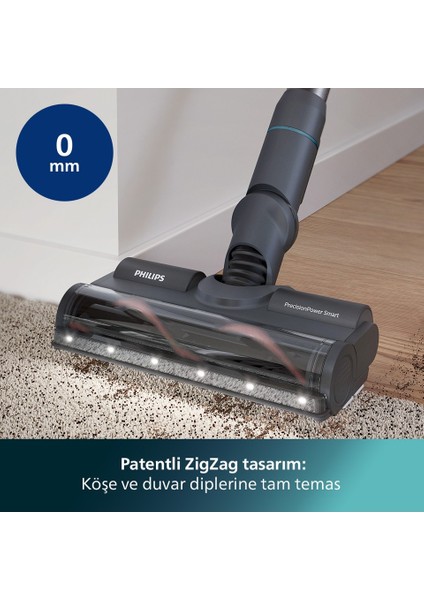 XC8053/01 8000 Serisi Aqua Plus Kablosuz Dik Süpürge, 80 Dk'ya Kadar Çalışma Süresi, Precisionpower Başlık, Aqua Plus Başlık, (Outlet -Teşhir)