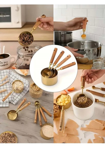 4lü Paslanmaz Çelik Ölçü Kabı fiyatları