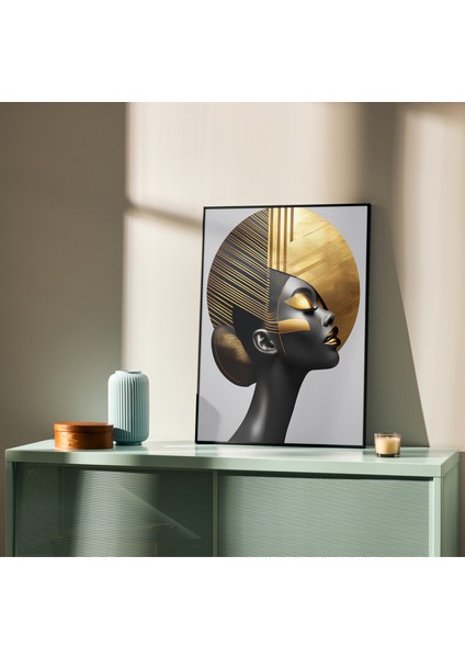 Çerçevesiz Poster, Dijital Baskı Soyut Kadın Temalı Poster, Minimal, Ev, Ofis, Dekorasyon