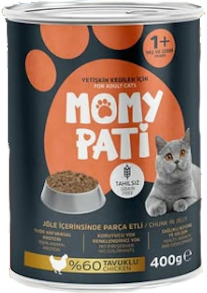 Tavuklu Konserve Kedi Maması 400 gr x 3 Adet (Yetişkin Kediler Için) fiyatları
