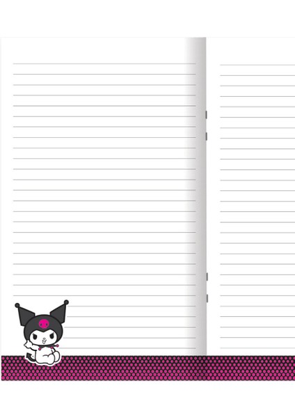 Lisanslı Kuromi A4 80 Yaprak Çizgili Karton Kapak Spiralli Defter fiyatları