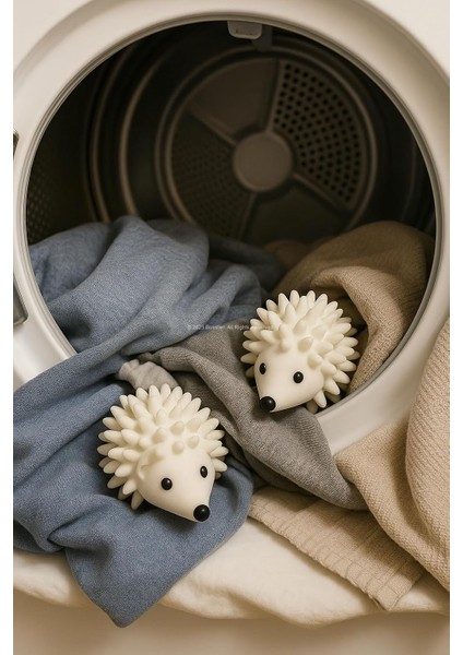 Kirpi Şekilli Kurutma Topu 2'li Set Pvc Malzeme Enerji Tasarruflu Kırışıklık Önleyici fırsatları