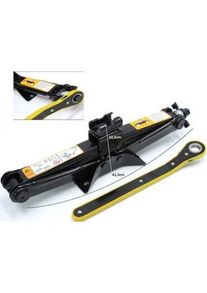 Makaslı Kriko Cırcır Kollu 1.5 Ton