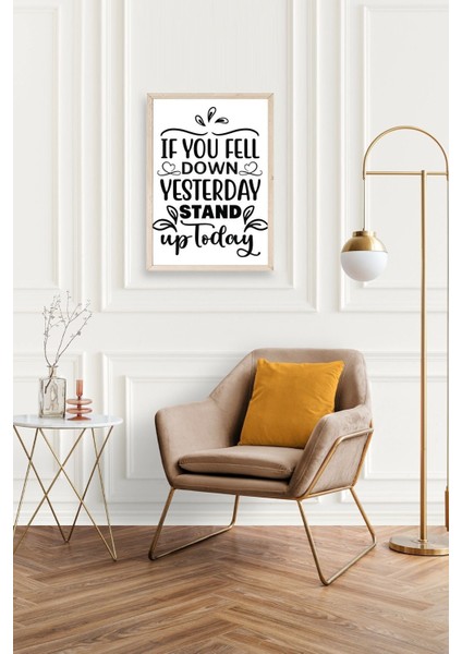 Motto Ahşap Çerçeveli Tablo fiyatları