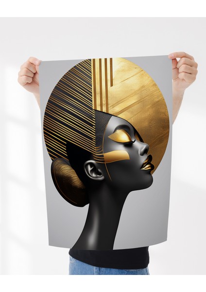 Çerçevesiz Poster, Dijital Baskı Soyut Kadın Temalı Poster, Minimal, Ev, Ofis, Dekorasyon