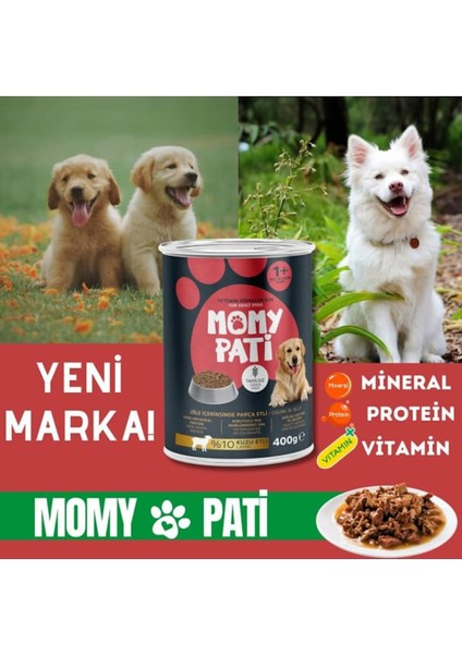 Etli Konserve Köpek Maması 400 gr x 4 Adet (Yetişkin Köpekler Için) modelleri