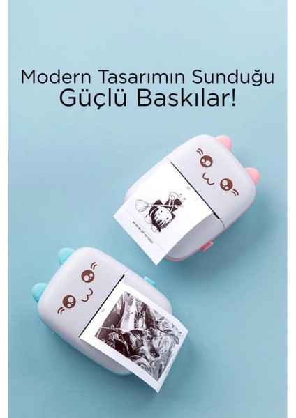 C9 Pembe Mini Yazıcı Taşınabilir Termal Yazıcı Kablosuz Bağlantı Ap Kontrol Cep Yazıcısı ( Lisinya ) indirimleri