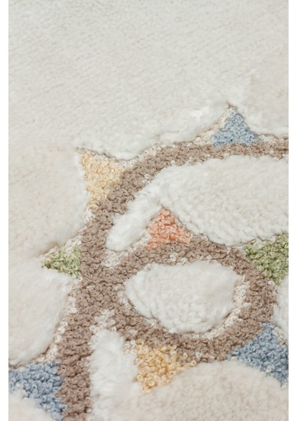 Minizoo 05 Cream Multy Canlı Renklere Sahip Figürlü Bebek ve Çocuk Odası Halısı indirimleri