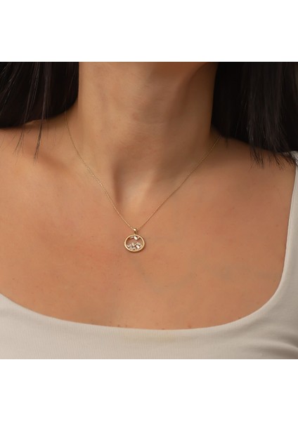 Altın Taşlı Kolye B930911