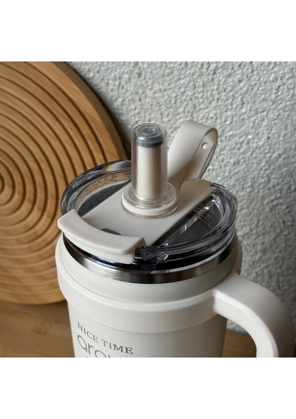 Kulplu Pipetli Termos Kupa Matara 1000ML modelleri