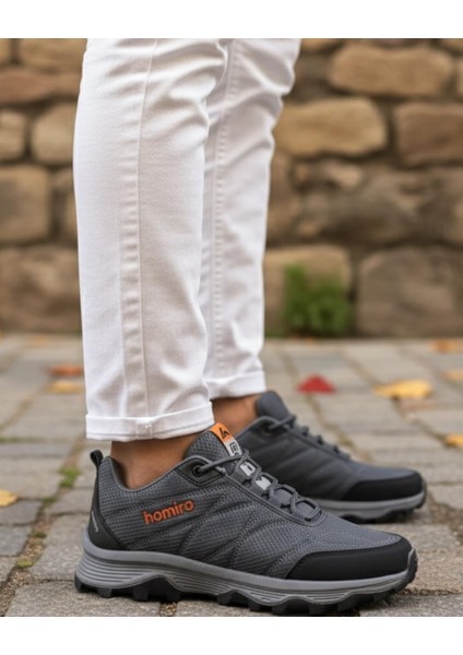 Erkek Su Geçirmez Poli Taban Fuspedli Spor Ayakkabı - Füme fiyatları