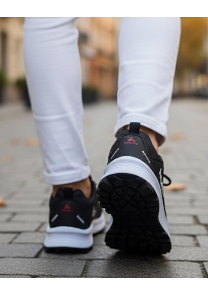 Erkek Su Geçirmez Poli Taban Fuspedli Spor Ayakkabı - Siyah Beyaz indirimleri