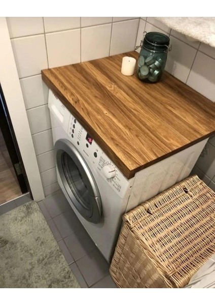 Çamaşır Makinası Üstü Düzenleyici Ahşap Tabla ve Koruyucu fiyatları