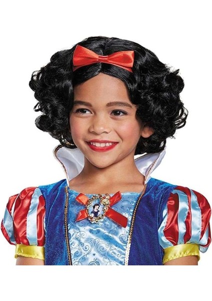 Bfs Pamuk Prenses Peruğu Kırmızı Fiyonklu