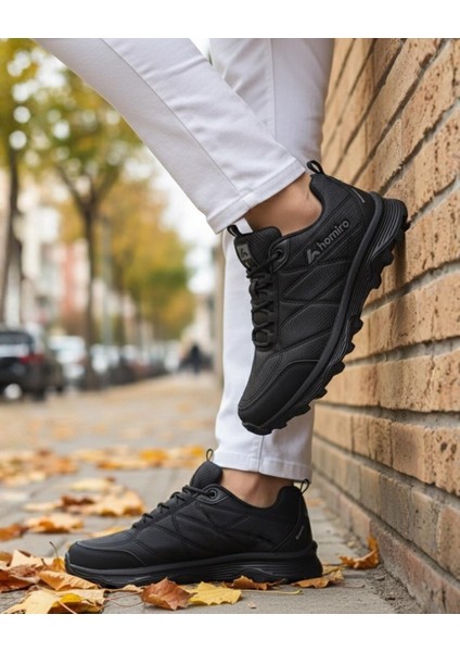 Erkek Su Geçirmez Poli Taban Fuspedli Spor Ayakkabı - Siyah fiyatları