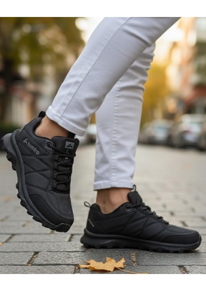 Erkek Su Geçirmez Poli Taban Fuspedli Spor Ayakkabı - Siyah fırsatları