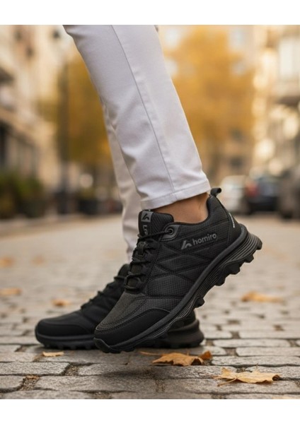Erkek Su Geçirmez Poli Taban Fuspedli Spor Ayakkabı - Siyah indirimleri