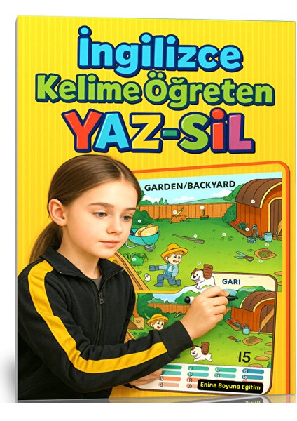Ingilizce Kelime Öğreten Yaz-Sil Seti (20 Günde 400 Kelime Öğren)