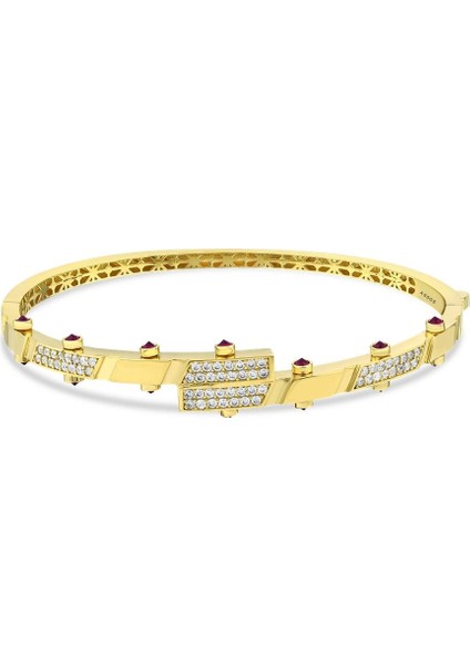 Altın Tasarım Kelepçe - 14K