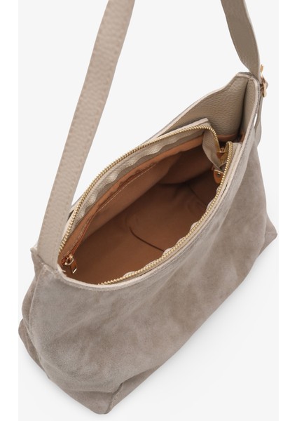 Mivra Kadın Hakiki Deri Günlük Çanta Vizon Süet fırsatları