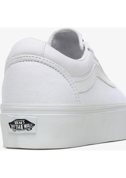 Ward Platform Kadın Beyaz Sneaker.-