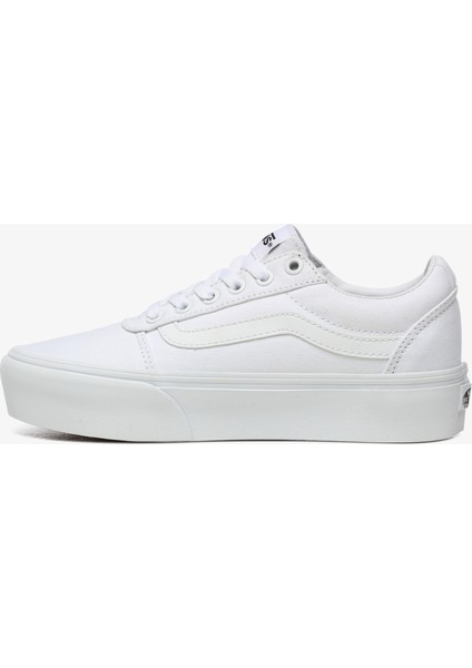Ward Platform Kadın Beyaz Sneaker.-