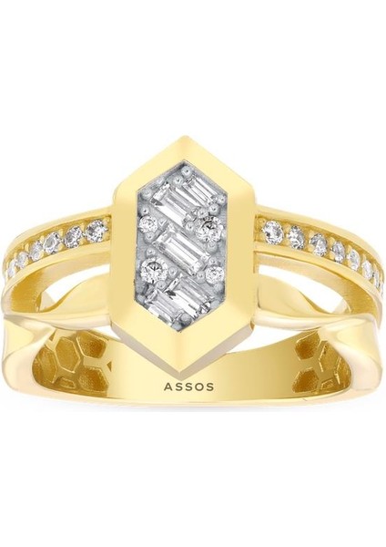 Tasarım Altın Yüzük - 14K