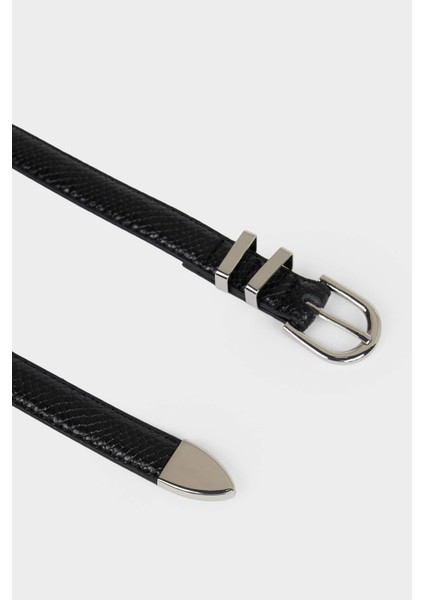 Kadın Oval Toka Suni Deri 2'li Günlük Kemer F3361AXNS fiyatları