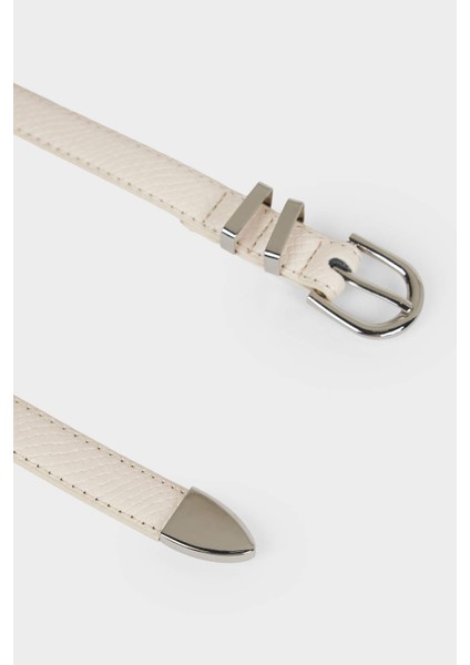 Kadın Oval Toka Suni Deri 2'li Günlük Kemer F3361AXNS modelleri