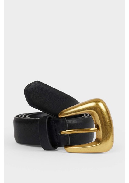 Kadın Suni Deri Jean Kemeri F3274AXNS