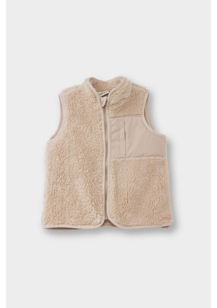 Erkek Bebek Fermuarlı Pelüş Yelek G1129A525WN