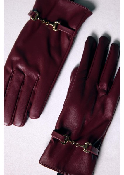 Kadın Suni Deri Eldiven F3194AX25WN