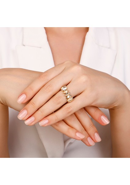 Altın Tasarım Yüzük - 14K