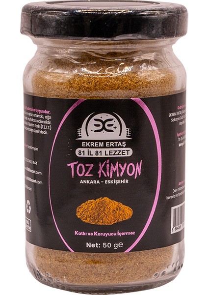 Kimyon Toz 50G Cam Kavanoz